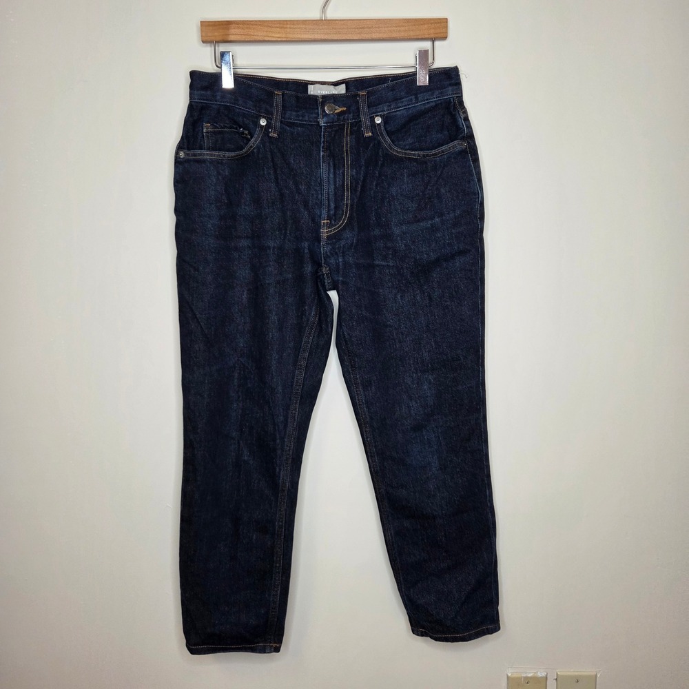 Everlane Mens Slim Fit Jean Organic Cotton‎ Dark Wash Indigo Denim 31x30